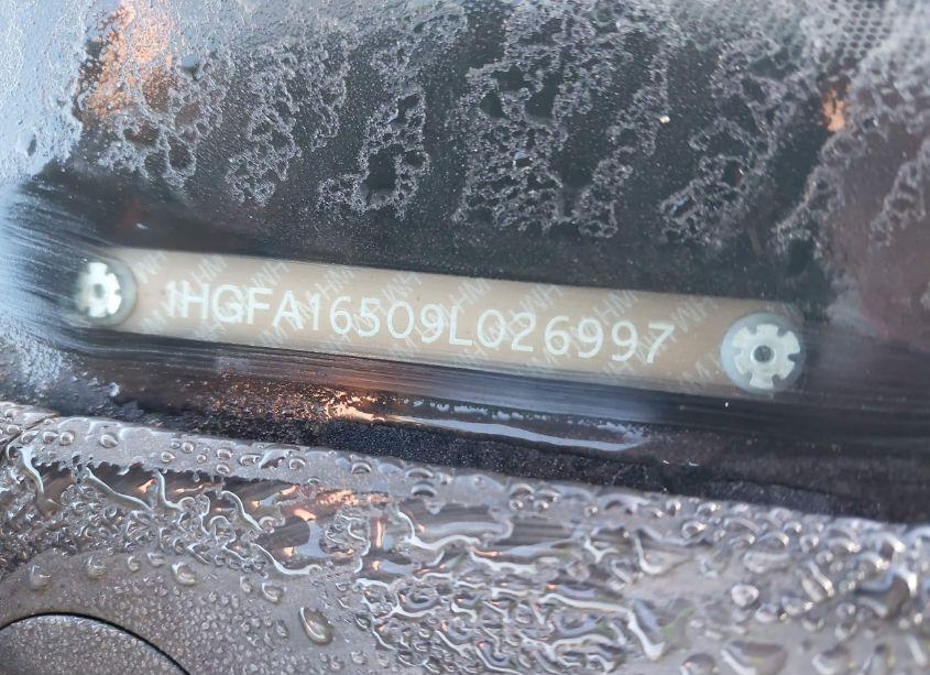 Photo 9 of 2009 Honda Civic LX (VIN 1HGFA16509L026997)