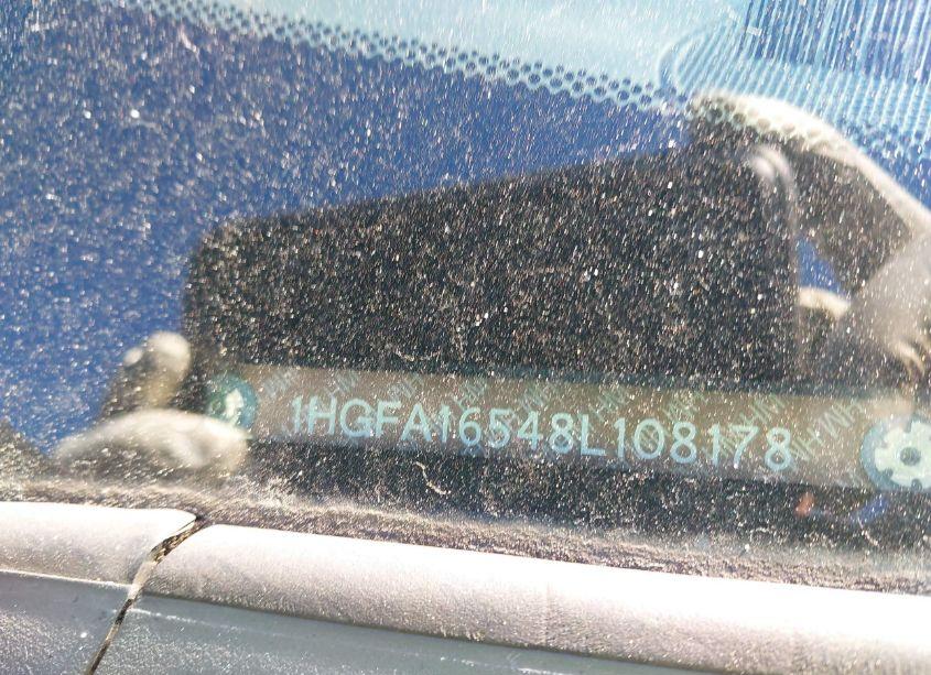 Photo 9 of 2008 Honda Civic LX (VIN 1HGFA16548L108178)