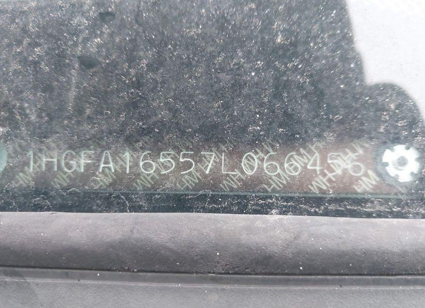 Photo 9 of 2007 Honda Civic LX (VIN 1HGFA16557L066456)