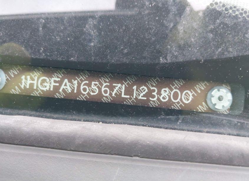 Photo 9 of 2007 Honda Civic LX (VIN 1HGFA16567L123800)