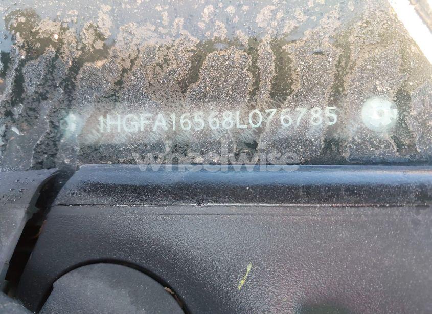 Photo 9 of 2008 Honda Civic LX (VIN 1HGFA16568L076785)