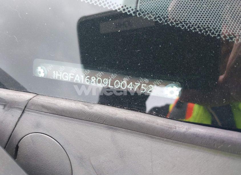 Photo 9 of 2009 Honda Civic EX (VIN 1HGFA16809L004752)