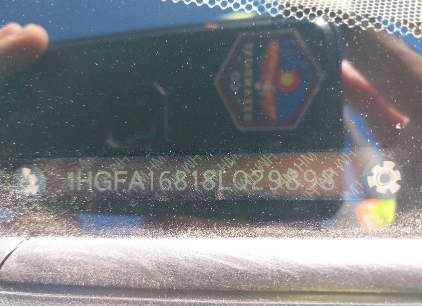 Photo 9 of 2008 Honda Civic EX (VIN 1HGFA16818L029898)