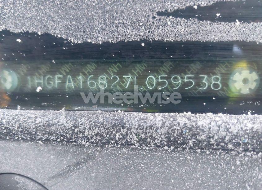 Photo 12 of 2007 Honda Civic EX (VIN 1HGFA16827L059538)