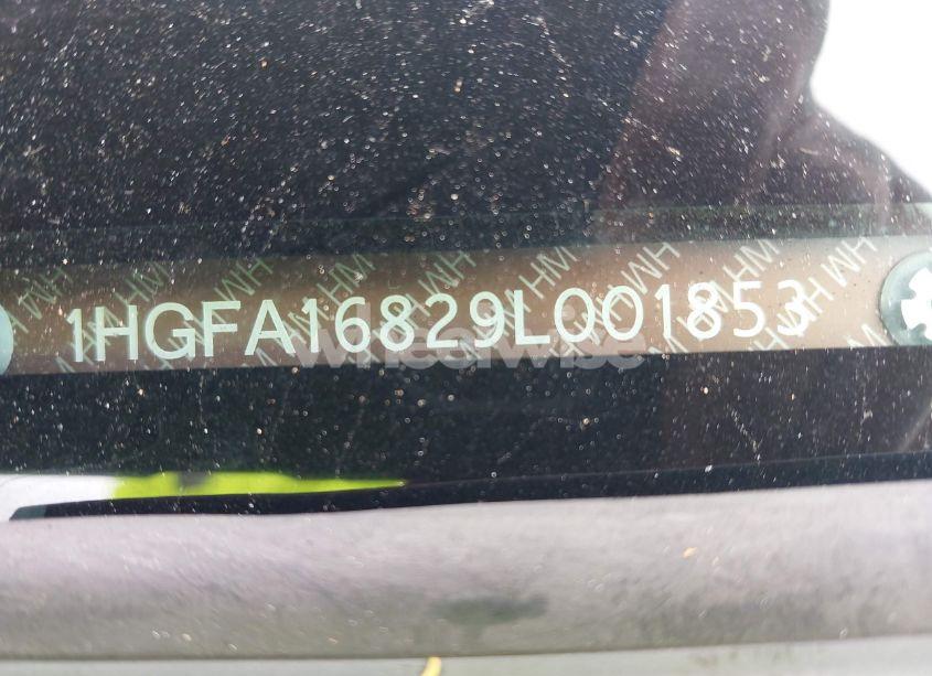 Photo 9 of 2009 Honda Civic EX (VIN 1HGFA16829L001853)