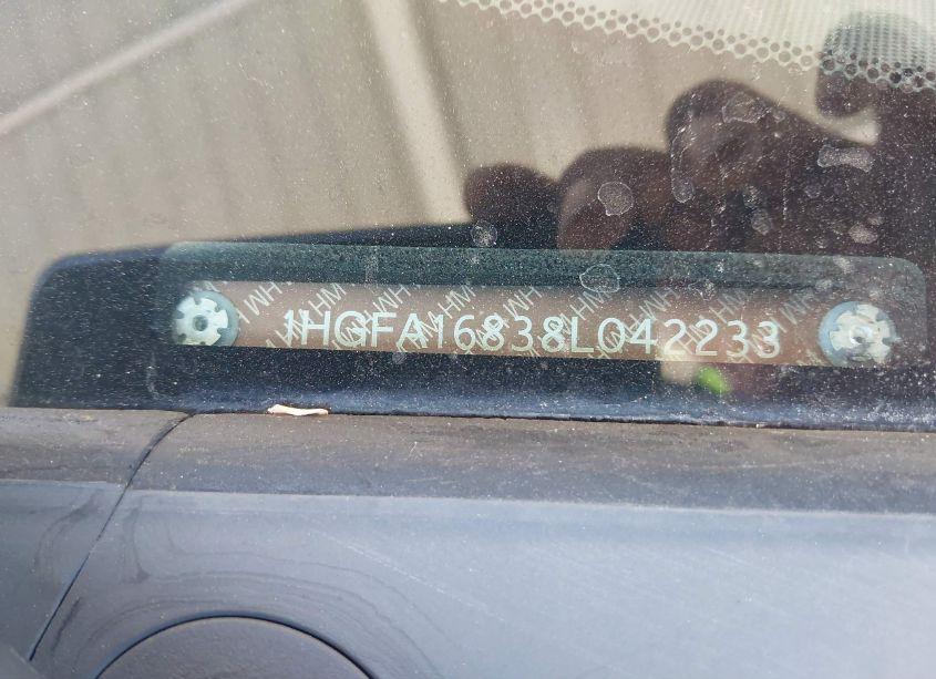 Photo 9 of 2008 Honda Civic EX (VIN 1HGFA16838L042233)