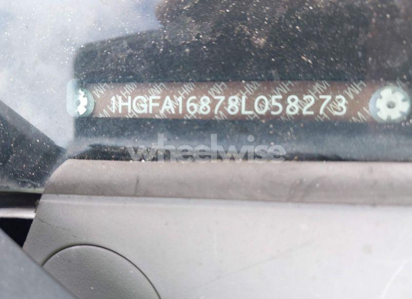 Photo 9 of 2008 Honda Civic EX (VIN 1HGFA16878L058273)