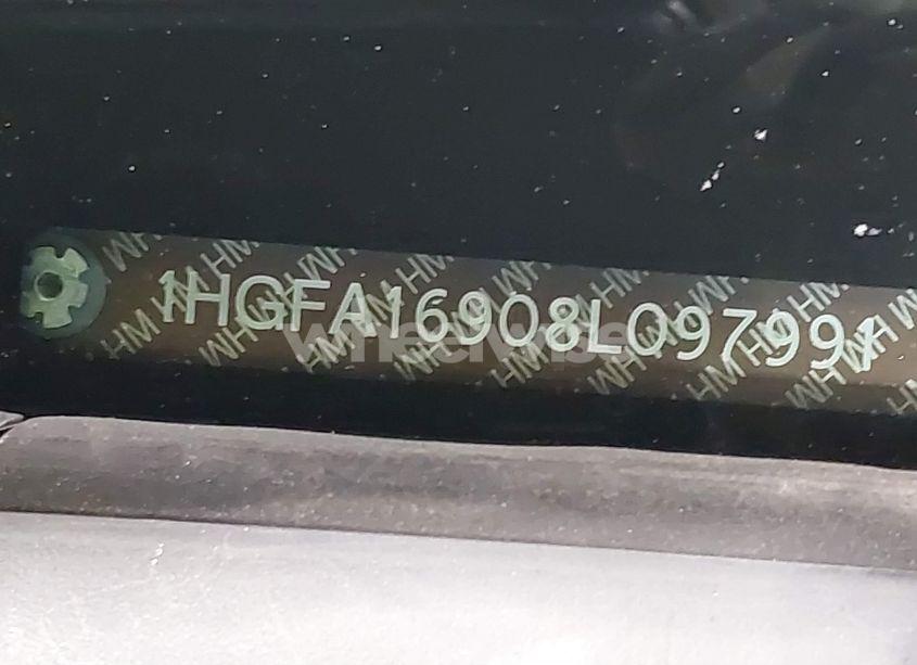 Photo 9 of 2008 Honda Civic EX-L (VIN 1HGFA16908L097991)