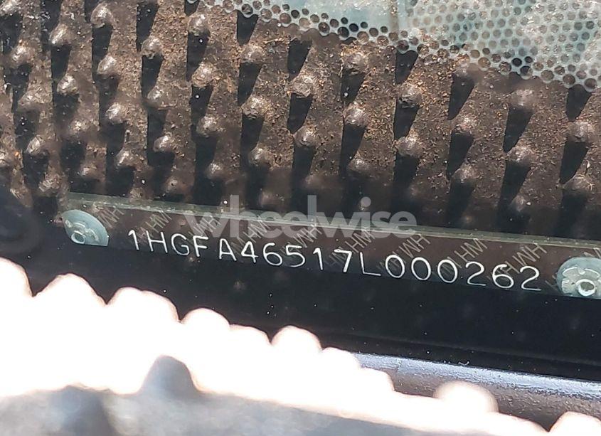 Photo 9 of 2007 Honda Civic GX (VIN 1HGFA46517L000262)