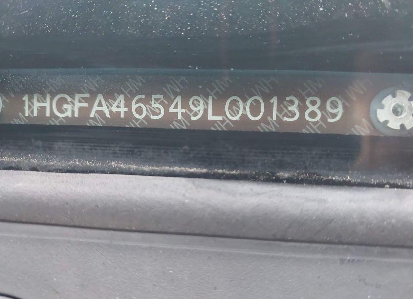 Photo 9 of 2009 Honda Civic GX (VIN 1HGFA46549L001389)