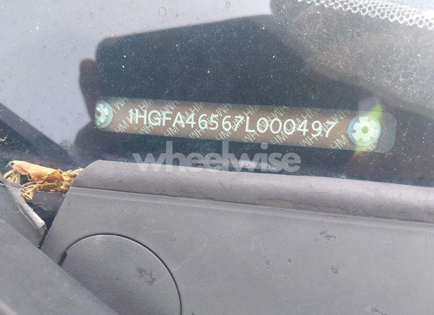 Photo 17 of 2007 Honda Civic GX (VIN 1HGFA46567L000497)