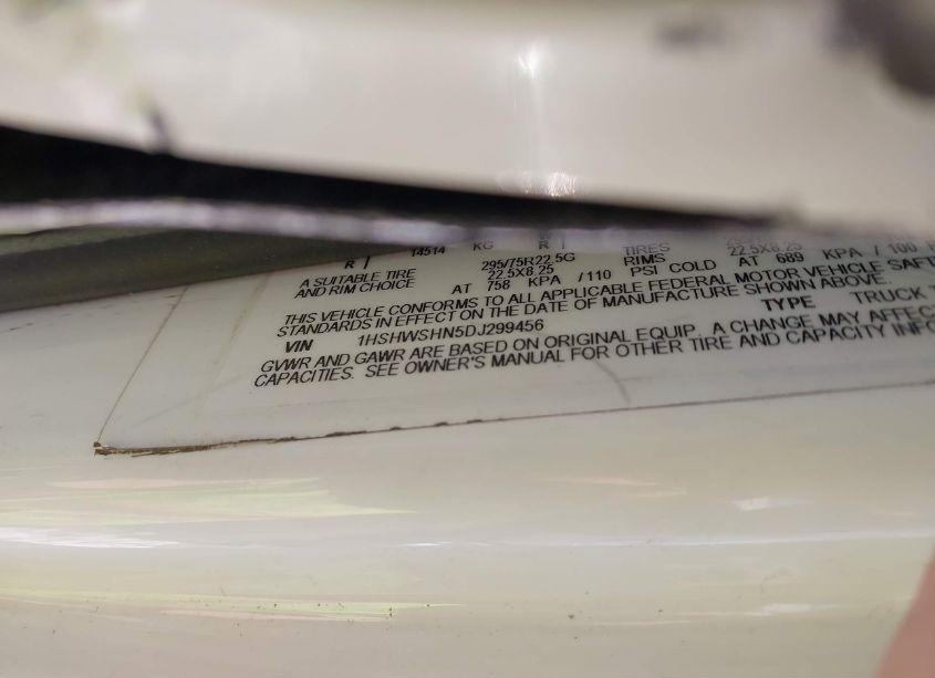 Photo 9 of 2013 International 8000 8600 (VIN 1HSHWSHN5DJ299456)