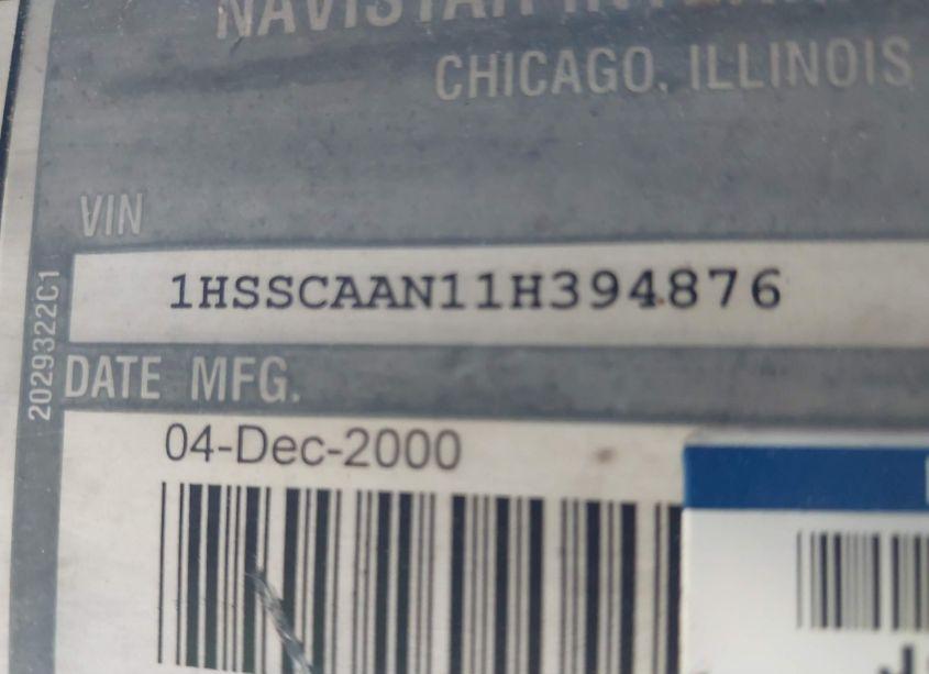 Photo 8 of 2001 International 4000 4700 (VIN 1HSSCAAN11H394876)