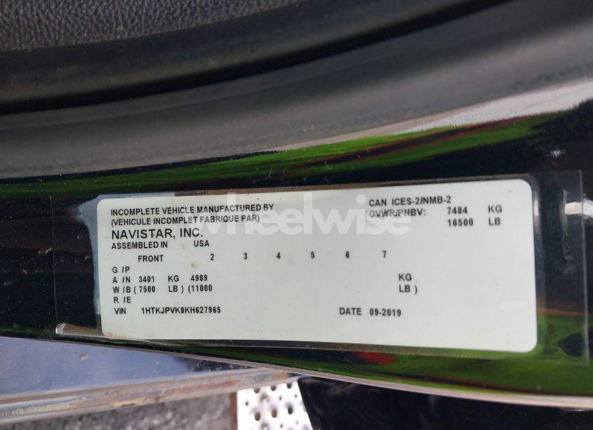 Photo 8 of 2019 Chevrolet Silverado 4500HD 1WT (VIN 1HTKJPVK8KH627965)