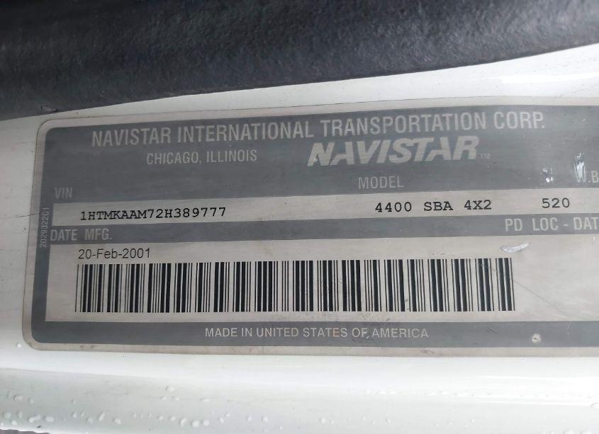 Photo 8 of 2002 International 4000 4400 (VIN 1HTMKAAM72H389777)