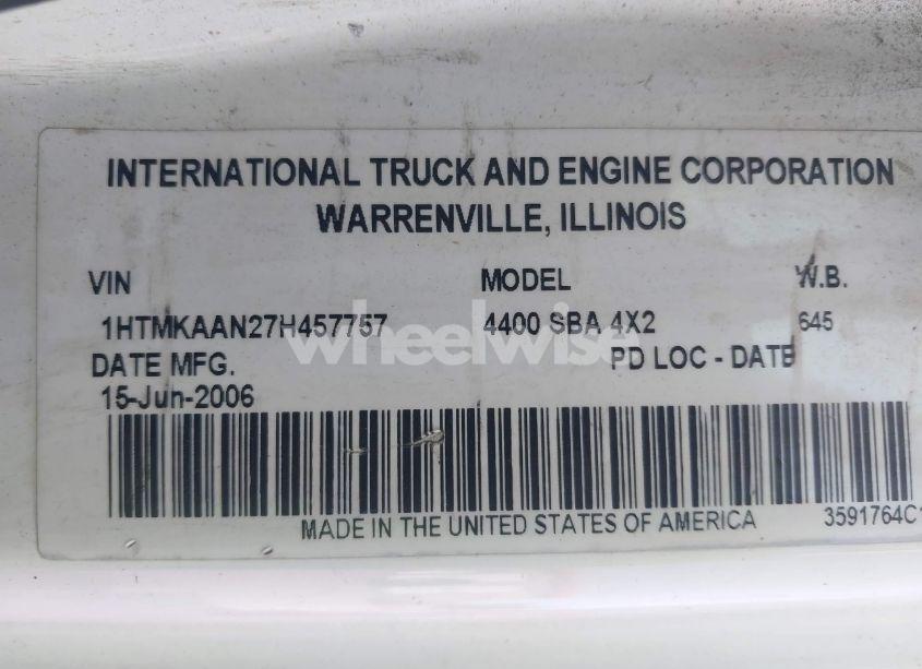 Photo 8 of 2007 International 4000 4400 (VIN 1HTMKAAN27H457757)