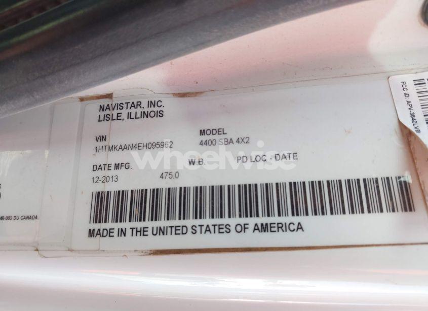 Photo 8 of 2014 International 4000 4400 (VIN 1HTMKAAN4EH095962)