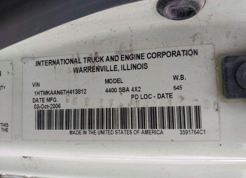 Photo 8 of 2007 International 4000 4400 (VIN 1HTMKAAN67H413812)