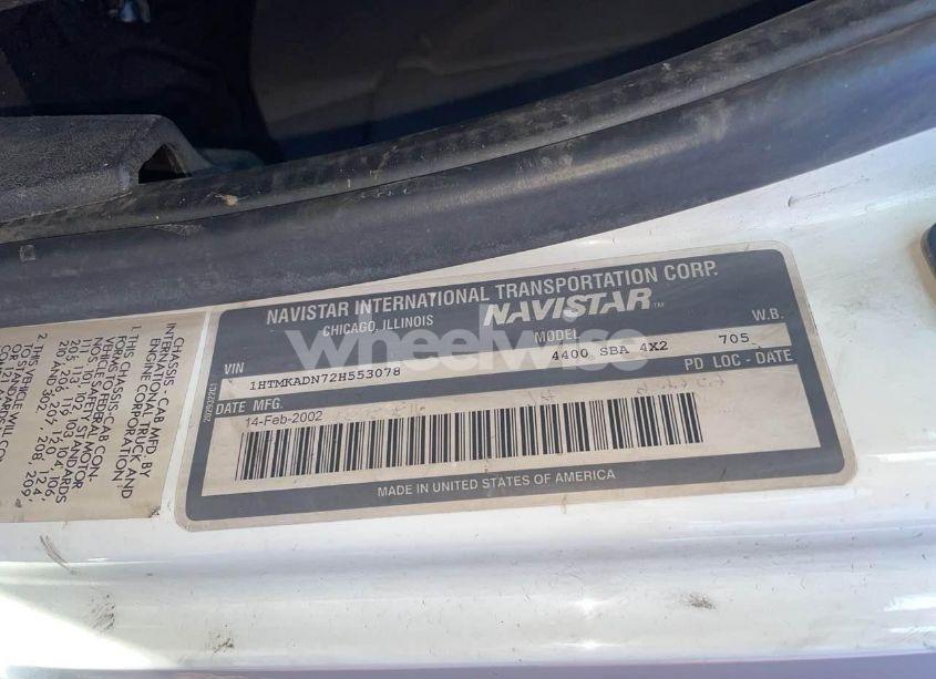 Photo 10 of 2002 International 4000 4400 (VIN 1HTMKADN72H553078)