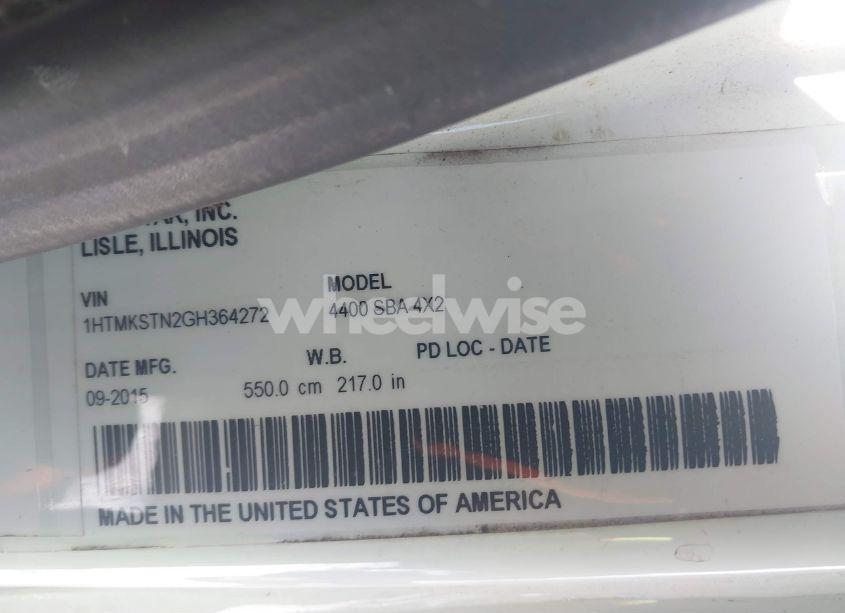 Photo 8 of 2016 International 4000 4400 (VIN 1HTMKSTN2GH364272)