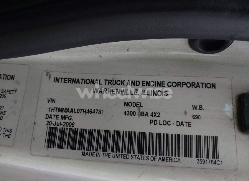 Photo 9 of 2007 International 4000 4300 (VIN 1HTMMAAL07H464781)