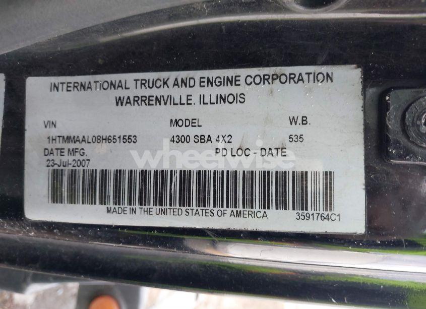 Photo 8 of 2008 International 4000 4300 (VIN 1HTMMAAL08H651553)