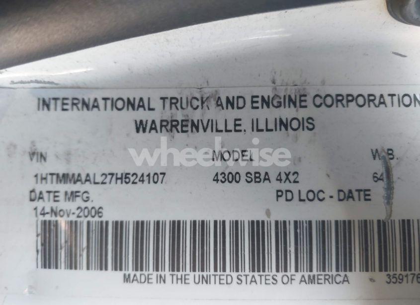 Photo 8 of 2007 International 4000 4300 (VIN 1HTMMAAL27H524107)