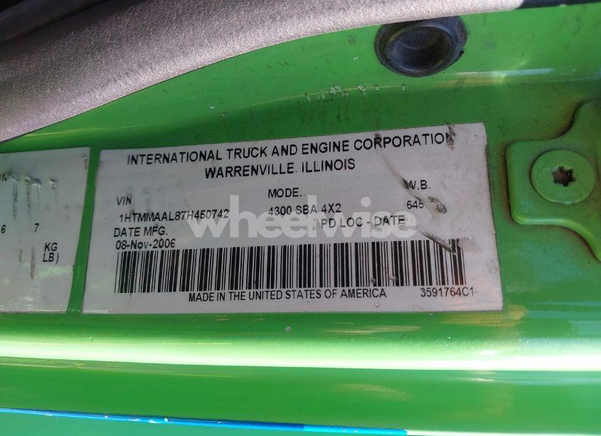 Photo 8 of 2007 International 4000 4300 (VIN 1HTMMAAL87H450742)