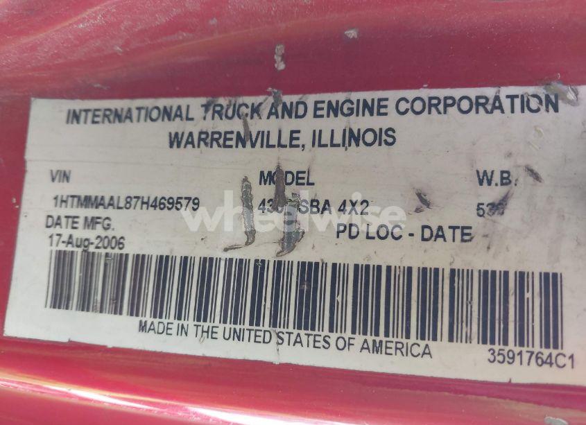 Photo 9 of 2007 International 4000 4300 (VIN 1HTMMAAL87H469579)
