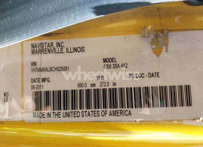 Photo 8 of 2012 International 4000 4300 (VIN 1HTMMAAL8CH625081)