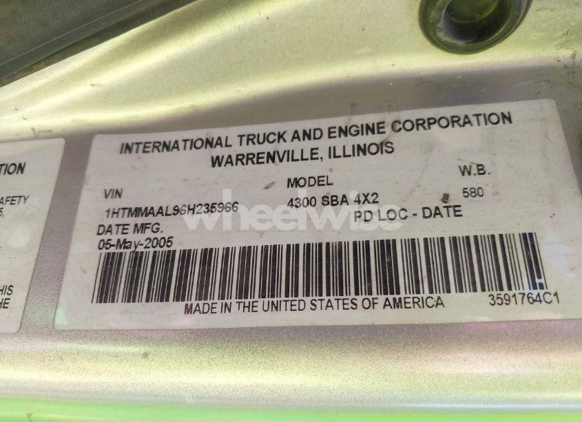 Photo 8 of 2006 International 4000 4300 (VIN 1HTMMAAL96H235966)