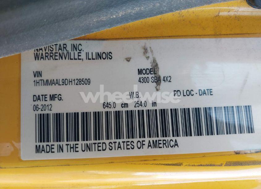 Photo 9 of 2013 International 4000 4300 (VIN 1HTMMAAL9DH128509)