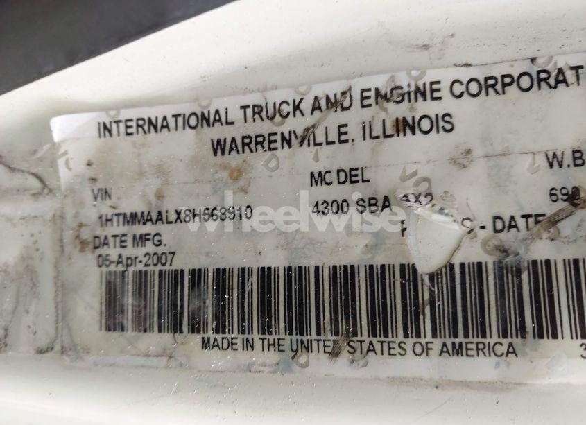 Photo 8 of 2008 International 4000 4300 (VIN 1HTMMAALX8H568910)