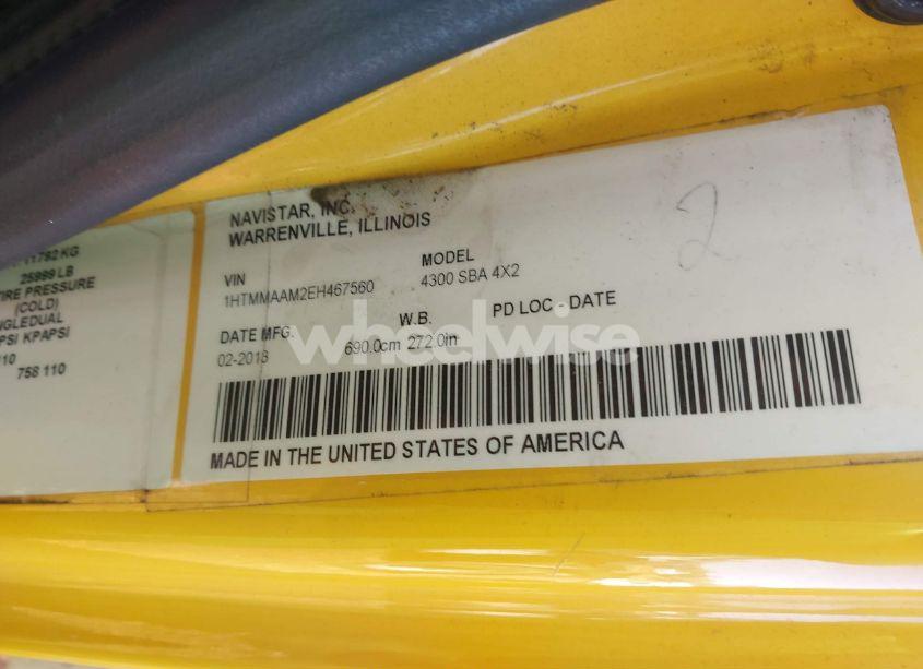 Photo 8 of 2014 International 4000 4300 (VIN 1HTMMAAM2EH467560)