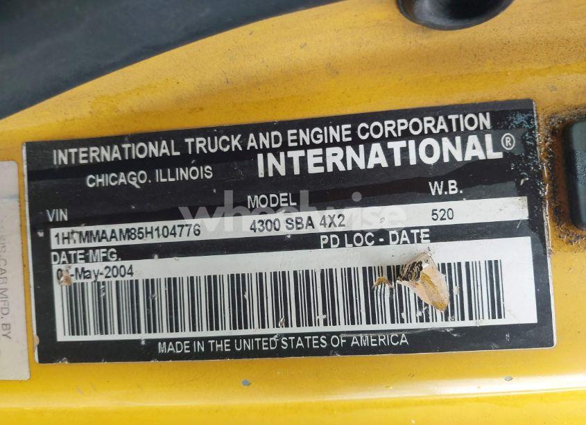 Photo 9 of 2005 International 4000 4300 (VIN 1HTMMAAM85H104776)
