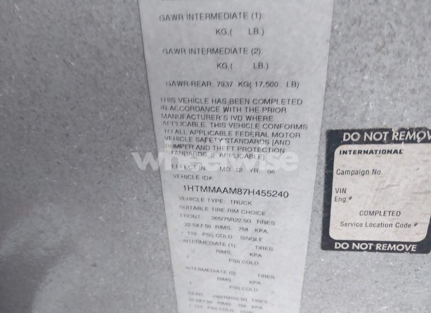 Photo 8 of 2007 International 4000 4300 (VIN 1HTMMAAM87H455240)