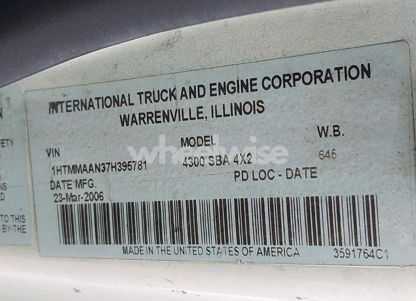 Photo 8 of 2007 International 4000 4300 (VIN 1HTMMAAN37H395781)