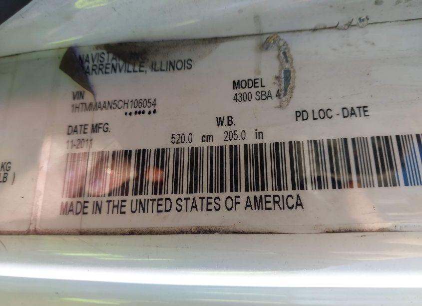 Photo 8 of 2012 International 4000 4300 (VIN 1HTMMAAN5CH106054)