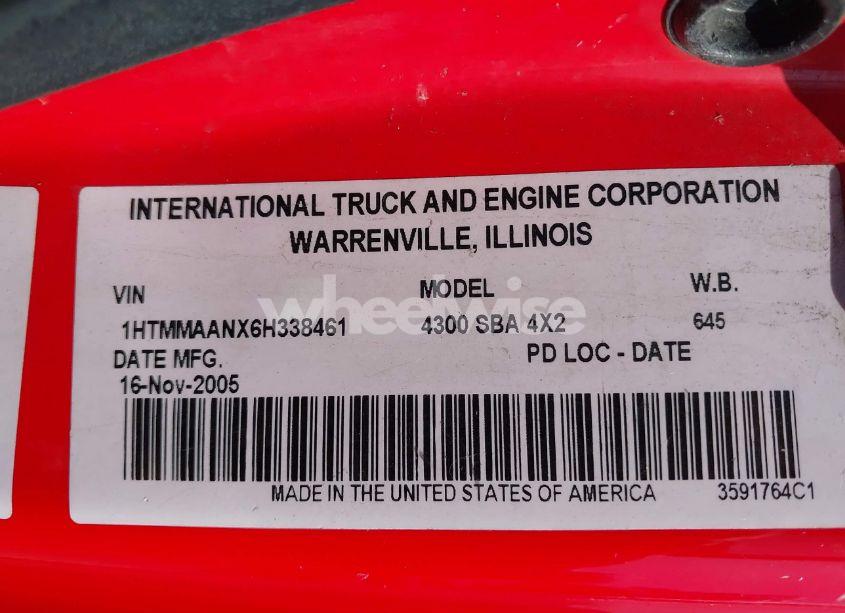 Photo 8 of 2006 International 4000 4300 (VIN 1HTMMAANX6H338461)