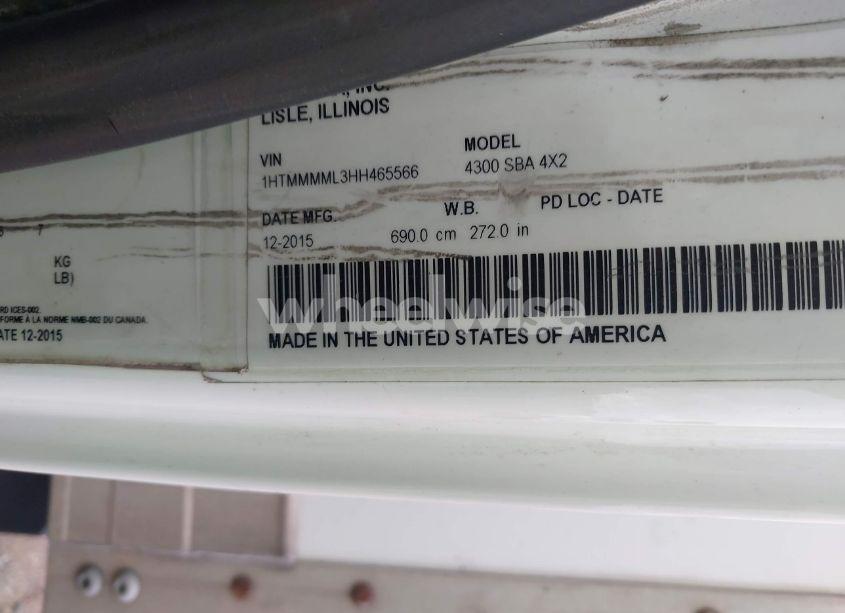 Photo 8 of 2017 International Durastar 4300 (VIN 1HTMMMML3HH465566)