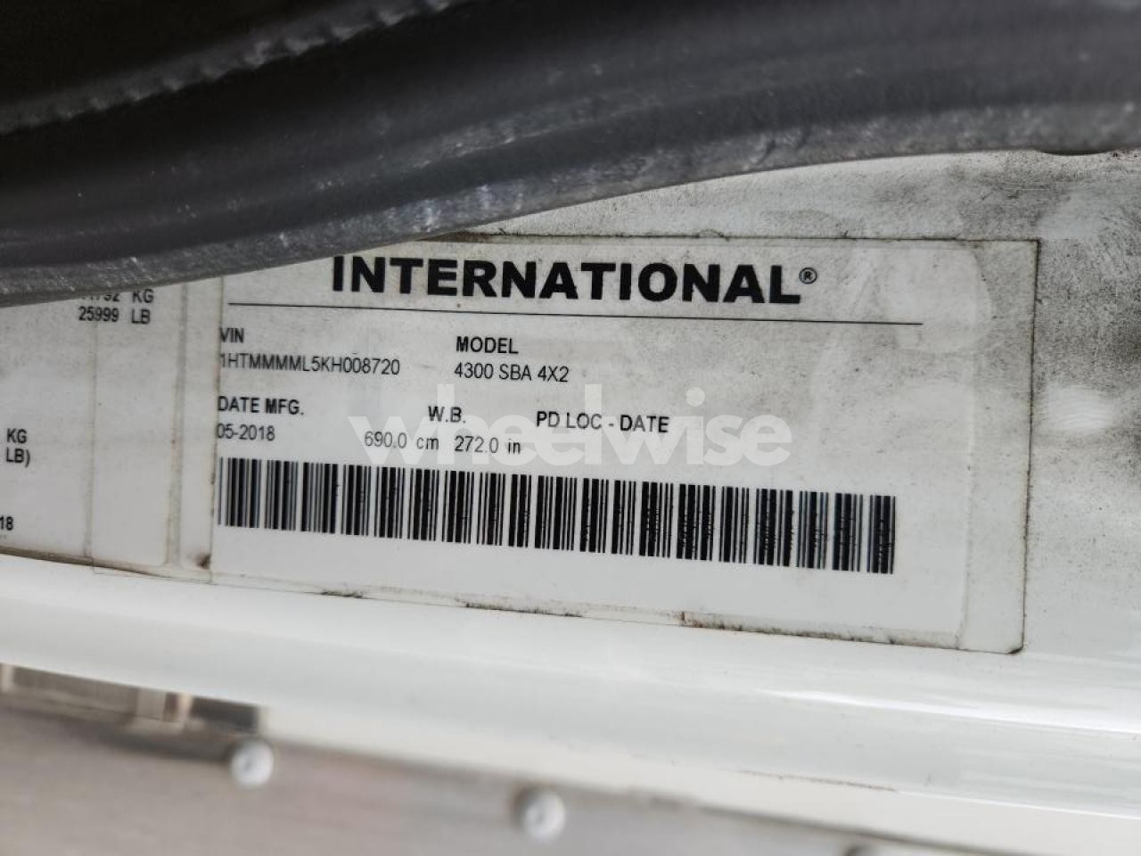 Photo 13 of 2019 INTERNATIONAL 4300 BOX TRUCK (VIN 1HTMMMML5KH008720)