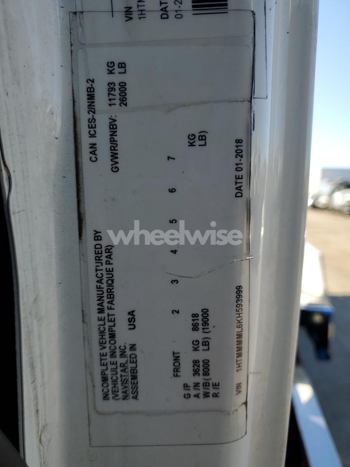 Photo 12 of 2019 INTERNATIONAL 4000 4300 - FLATBED TRUCK (VIN 1HTMMMML6KH593999)