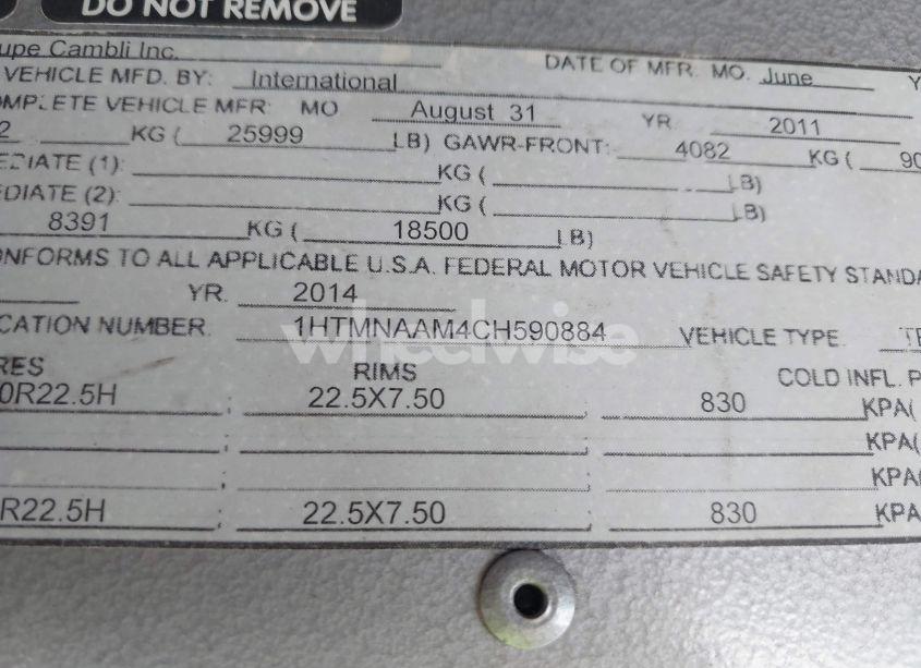 Photo 8 of 2012 International 4000 4300 LP (VIN 1HTMNAAM4CH590884)