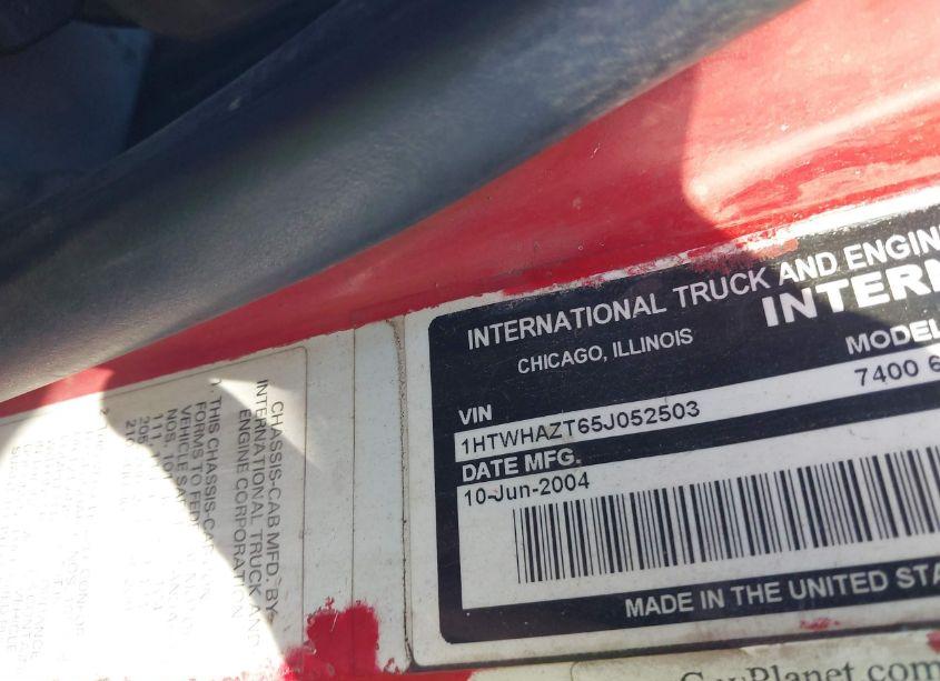 Photo 8 of 2005 International 7000 7400 (VIN 1HTWHAZT65J052503)