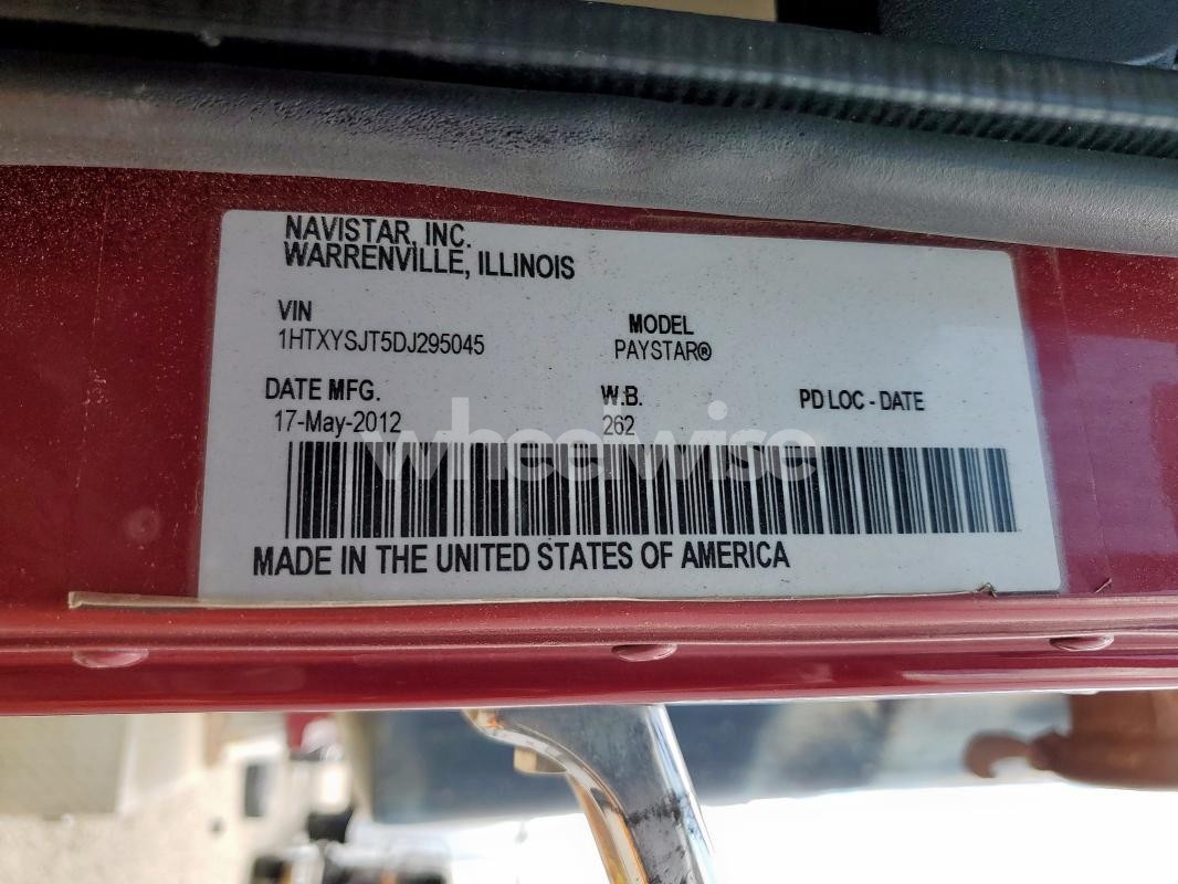 Photo 3 of 2013 INTERNATIONAL 5900 5900I (VIN 1HTXYSJT5DJ295045)