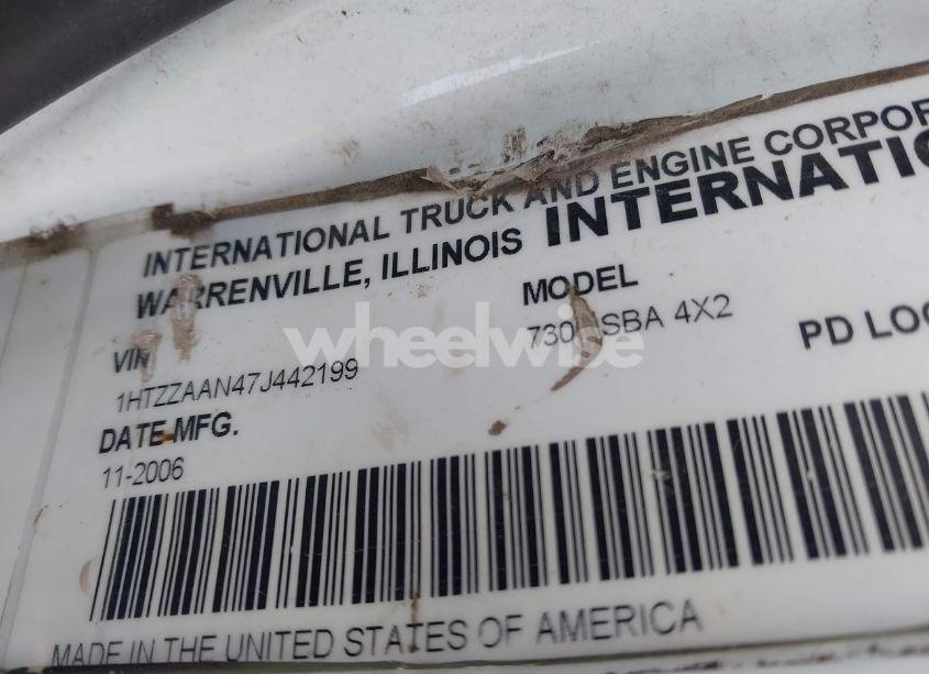 Photo 8 of 2007 International 7000 7300 (VIN 1HTZZAAN47J442199)