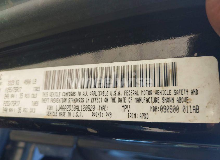 Photo 9 of 2010 Jeep Wrangler SPORT (VIN 1J4AA2D10AL120620)