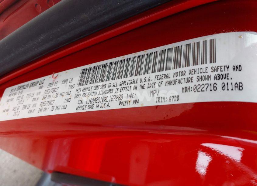 Photo 9 of 2010 Jeep Wrangler SPORT (VIN 1J4AA2D10AL167288)