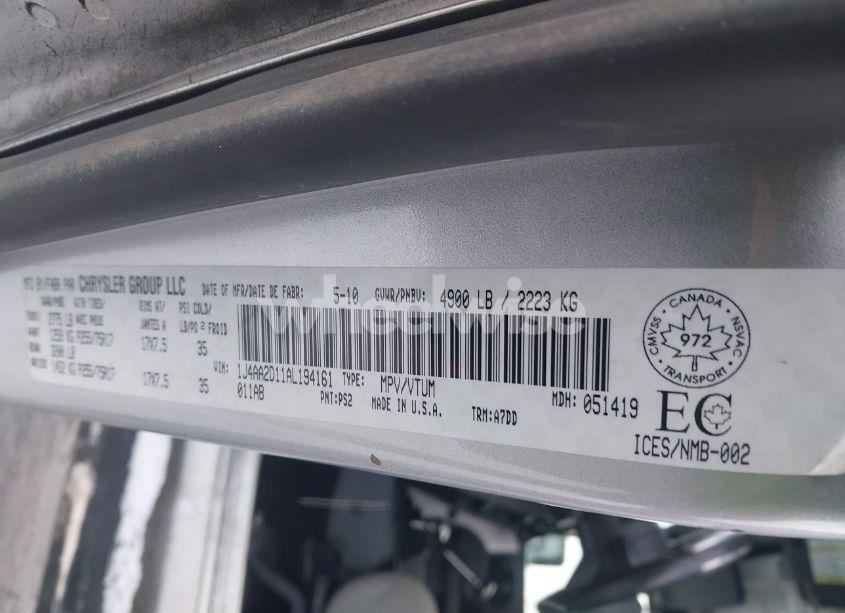 Photo 9 of 2010 Jeep Wrangler SPORT (VIN 1J4AA2D11AL194161)