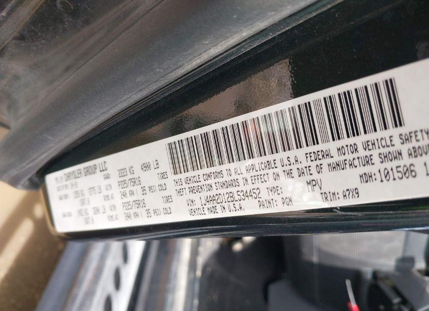 Photo 9 of 2011 Jeep Wrangler SPORT (VIN 1J4AA2D12BL534452)